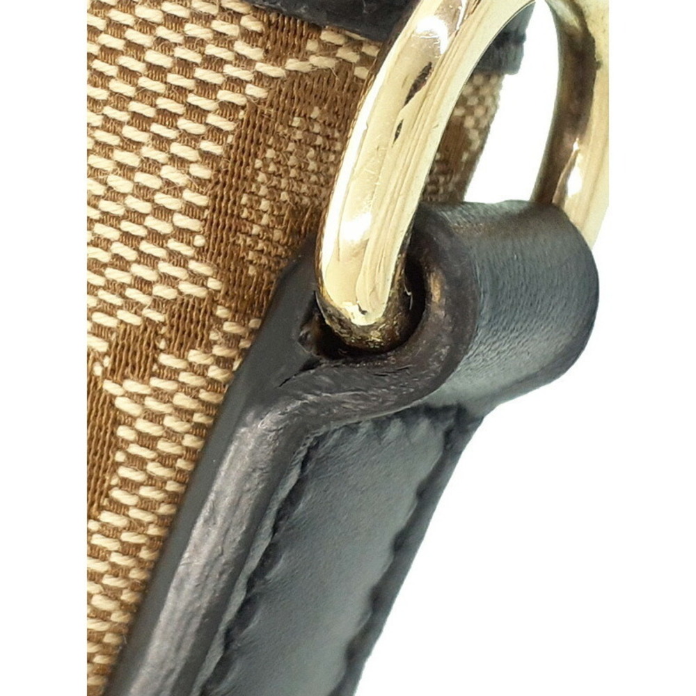 Gucci GG Monogram Brown Web Flat Messenger Bag red green web - Picture 8 of 9